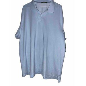 Extra large stretch cotton polo men’s powder blue